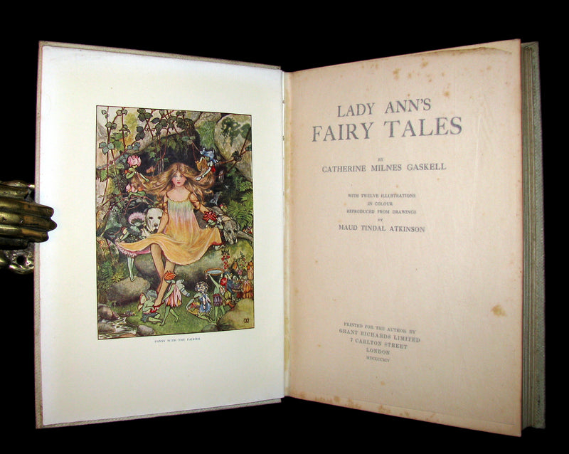 1914 Scarce privately printed Book ~ Lady Ann's Fairy Tales by Lady Catherine Henrietta Milnes Gaskell.