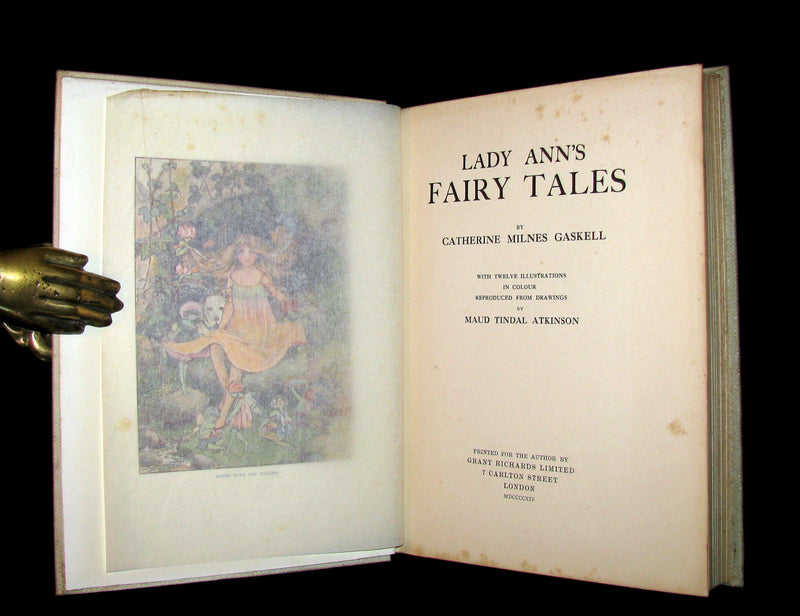 1914 Scarce privately printed Book ~ Lady Ann's Fairy Tales by Lady Catherine Henrietta Milnes Gaskell.