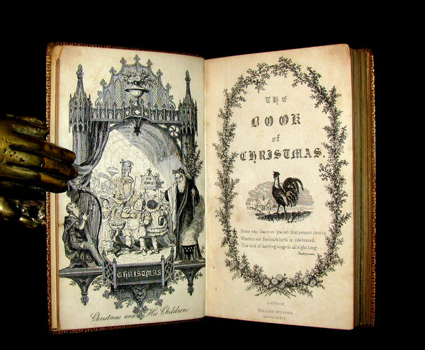 1837 Scarce Book ~ The Book of CHRISTMAS - Traditions, Superstitions. Illustrated by Robert Seymour.
