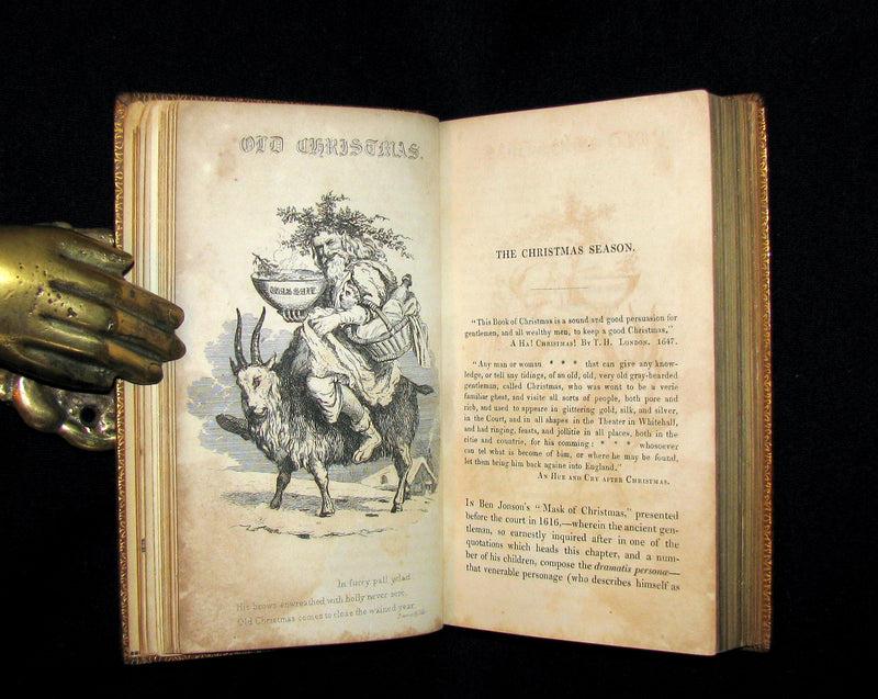 1837 Scarce Book ~ The Book of CHRISTMAS - Traditions, Superstitions. Illustrated by Robert Seymour.