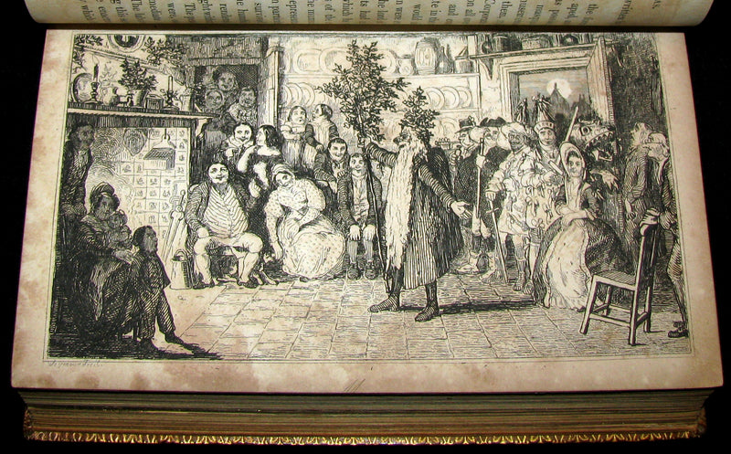 1837 Scarce Book ~ The Book of CHRISTMAS - Traditions, Superstitions. Illustrated by Robert Seymour.
