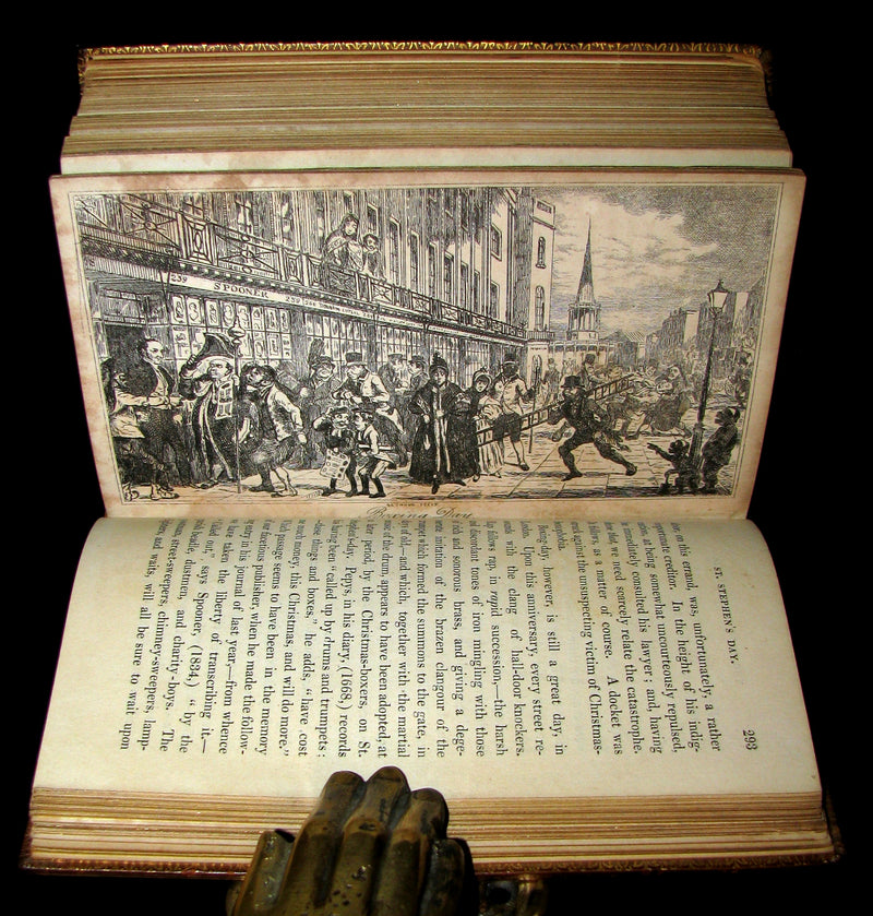 1837 Scarce Book ~ The Book of CHRISTMAS - Traditions, Superstitions. Illustrated by Robert Seymour.