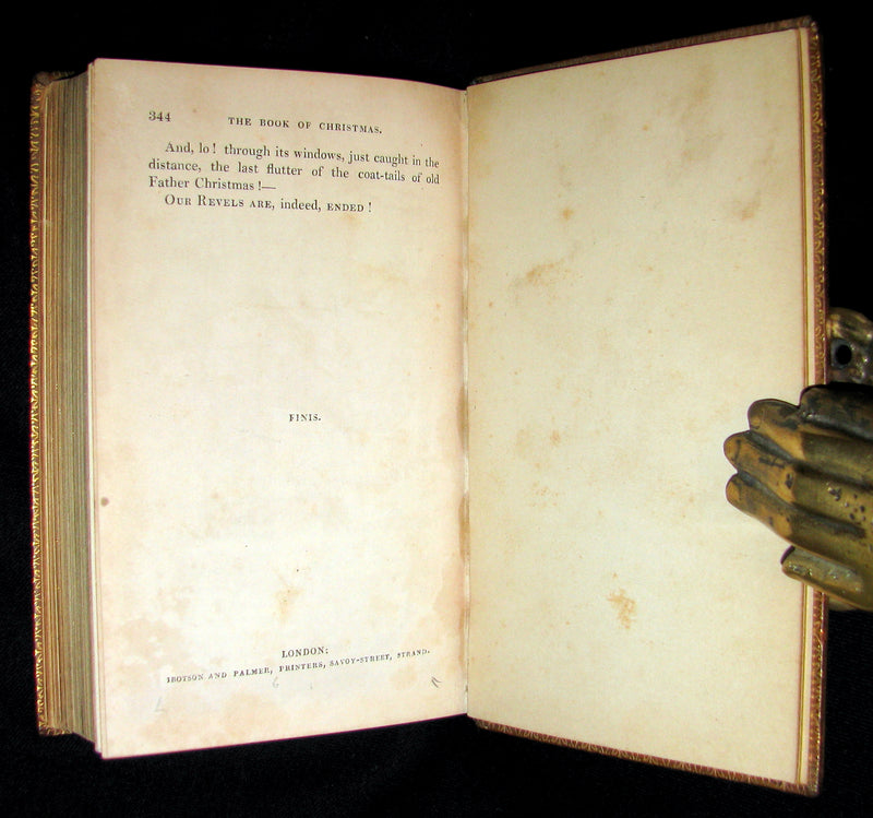 1837 Scarce Book ~ The Book of CHRISTMAS - Traditions, Superstitions. Illustrated by Robert Seymour.