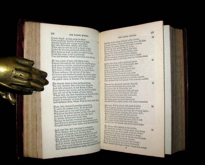 1855 Rare Fairy Queen Book ~ The FAERIE QUEENE by Edmund SPENSER Illustrated by Corbould.