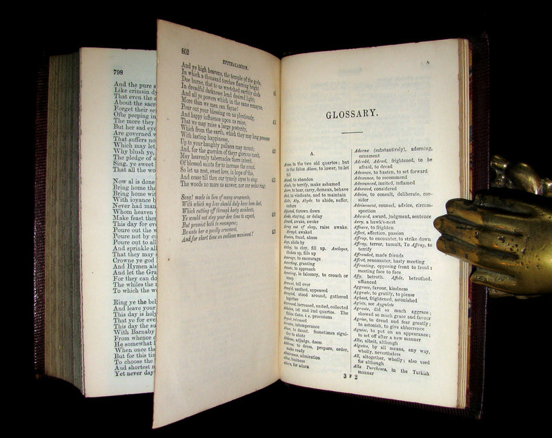 1855 Rare Fairy Queen Book ~ The FAERIE QUEENE by Edmund SPENSER Illustrated by Corbould.