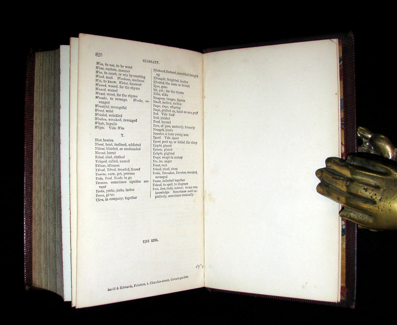 1855 Rare Fairy Queen Book ~ The FAERIE QUEENE by Edmund SPENSER Illustrated by Corbould.