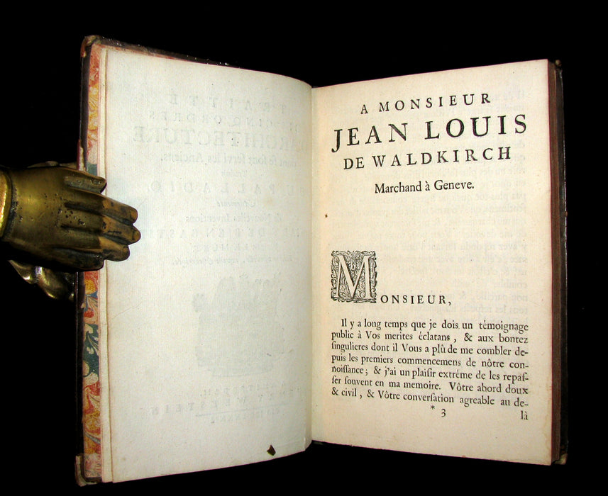 1682 Scarce French ARCHITECTURE Book - Traitté des cinq ordres d'architecture traduit du Palladio. 77 Plates.