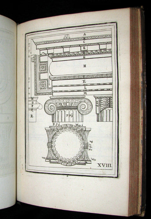 1682 Scarce French ARCHITECTURE Book - Traitté des cinq ordres d'architecture traduit du Palladio. 77 Plates.