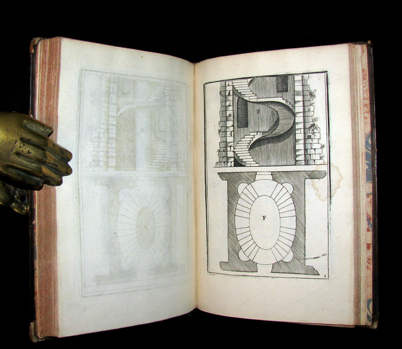 1682 Scarce French ARCHITECTURE Book - Traitté des cinq ordres d'architecture traduit du Palladio. 77 Plates.