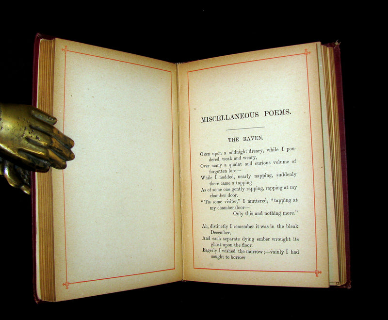1887 Rare Book - The Complete Poetical Works Of EDGAR ALLAN POE.