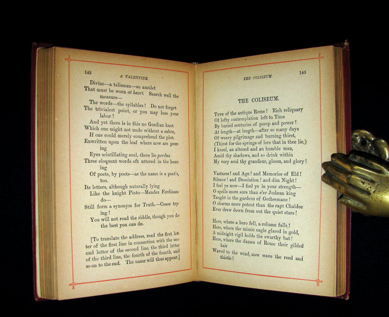 1887 Rare Book - The Complete Poetical Works Of EDGAR ALLAN POE.