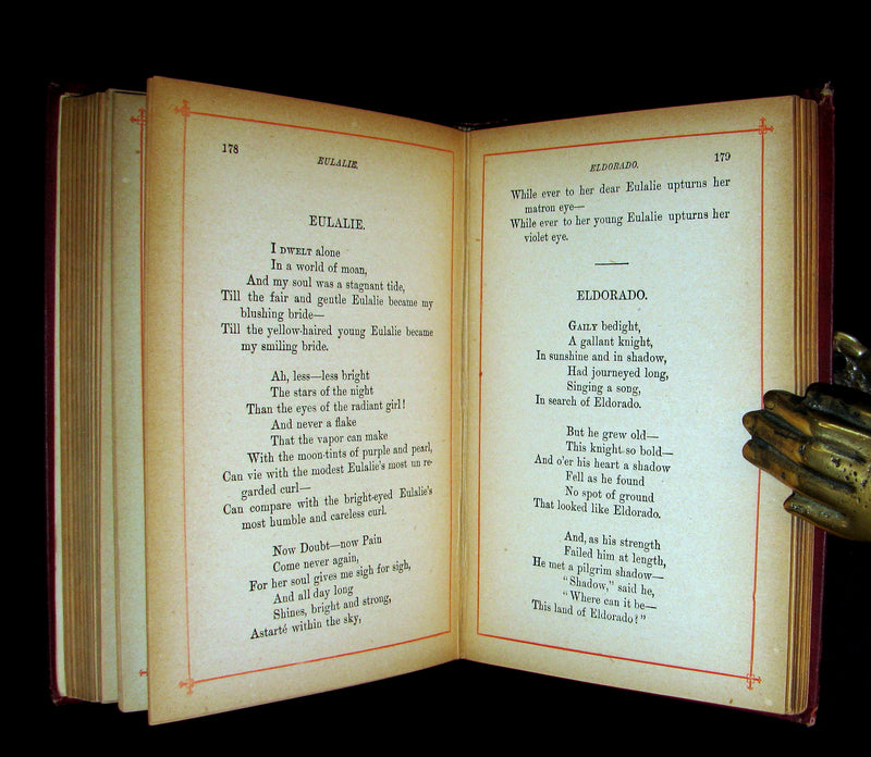 1887 Rare Book - The Complete Poetical Works Of EDGAR ALLAN POE.