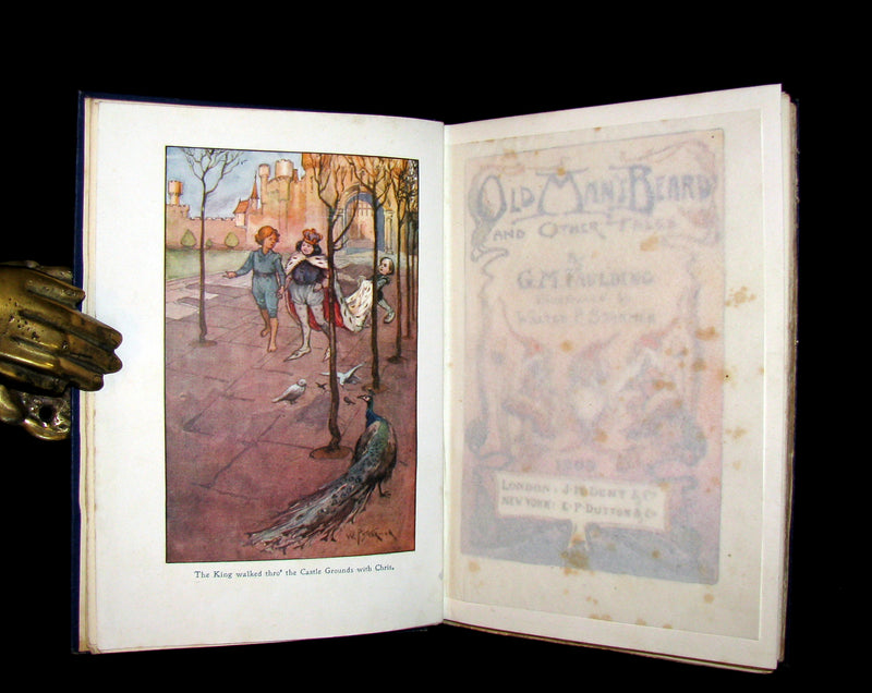 1909 Scarce Book - OLD MAN'S BEARD and Other Fairy Tales by G.M. Faulding. Illustrated by Walter P. Starmer.