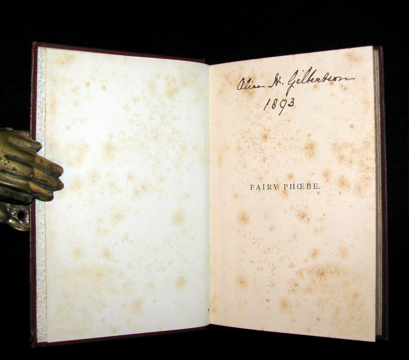 1887 Scarce Book - Fairy Phoebe or Facing the Footlights. First Edition by Lucy Taylor.