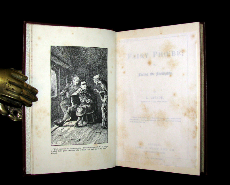 1887 Scarce Book - Fairy Phoebe or Facing the Footlights. First Edition by Lucy Taylor.