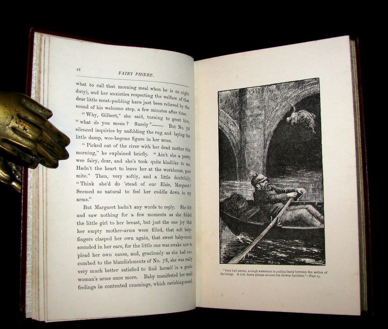 1887 Scarce Book - Fairy Phoebe or Facing the Footlights. First Edition by Lucy Taylor.