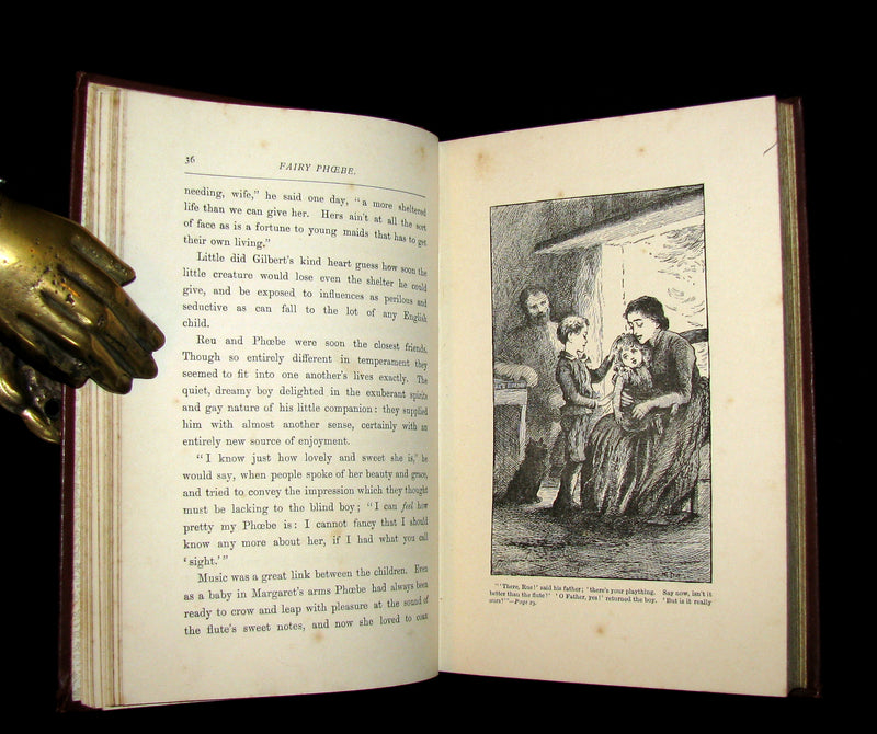 1887 Scarce Book - Fairy Phoebe or Facing the Footlights. First Edition by Lucy Taylor.