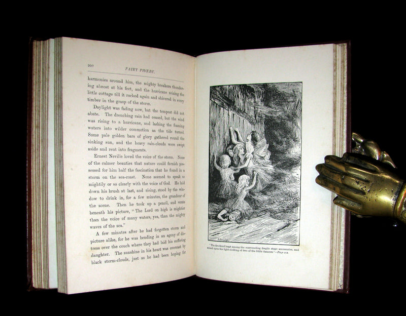1887 Scarce Book - Fairy Phoebe or Facing the Footlights. First Edition by Lucy Taylor.