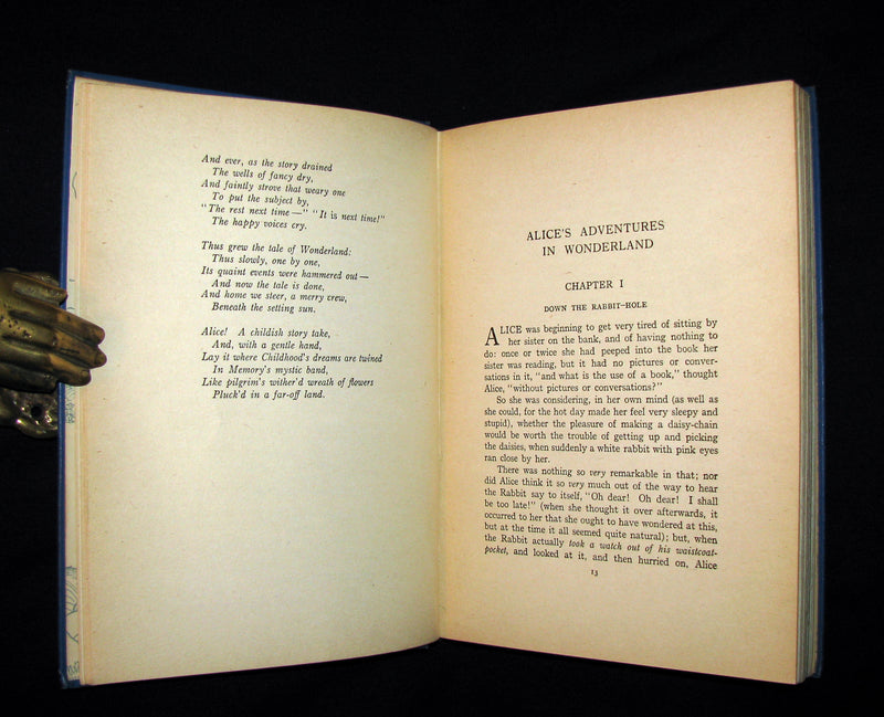 1916 Rare Windermere Edition - Alice's Adventures in Wonderland & Through the Looking-Glass Illustrated.