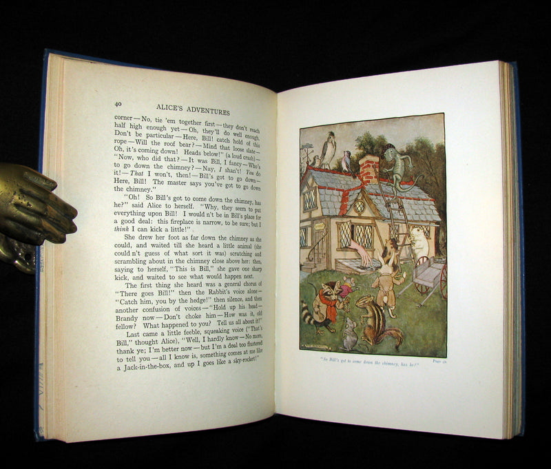 1916 Rare Windermere Edition - Alice's Adventures in Wonderland & Through the Looking-Glass Illustrated.