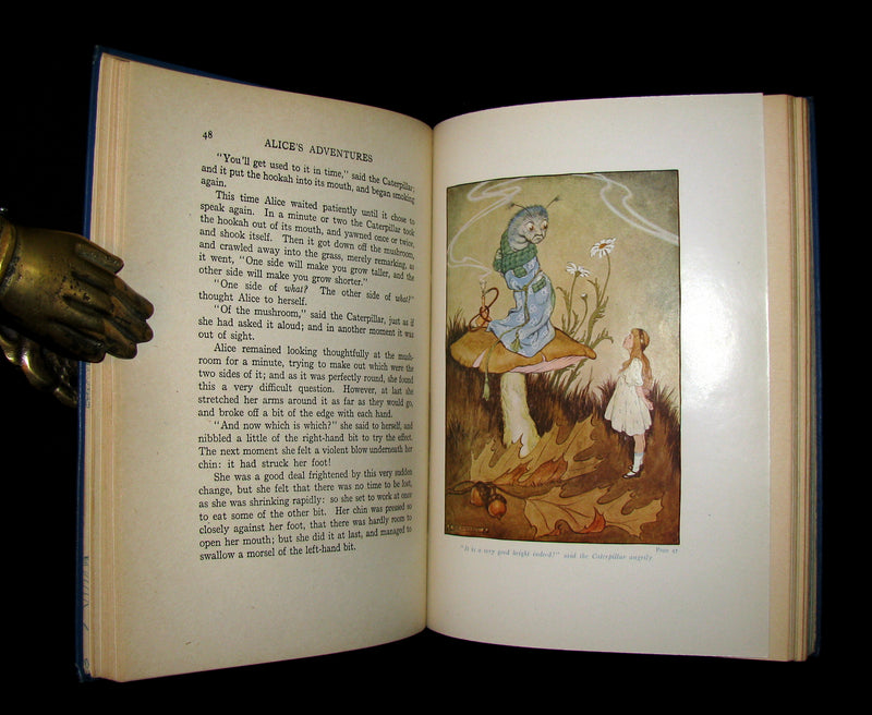 1916 Rare Windermere Edition - Alice's Adventures in Wonderland & Through the Looking-Glass Illustrated.