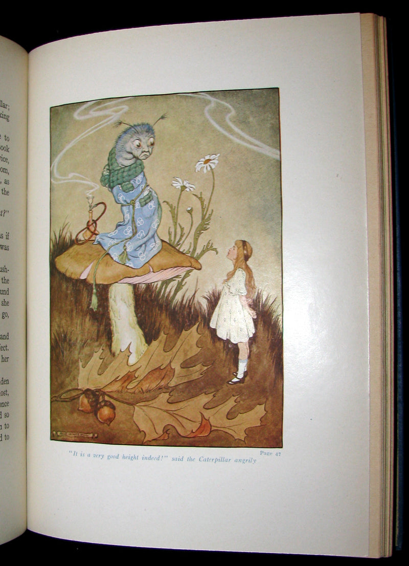 1916 Rare Windermere Edition - Alice's Adventures in Wonderland & Through the Looking-Glass Illustrated.