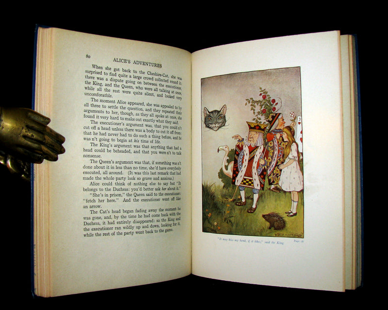1916 Rare Windermere Edition - Alice's Adventures in Wonderland & Through the Looking-Glass Illustrated.