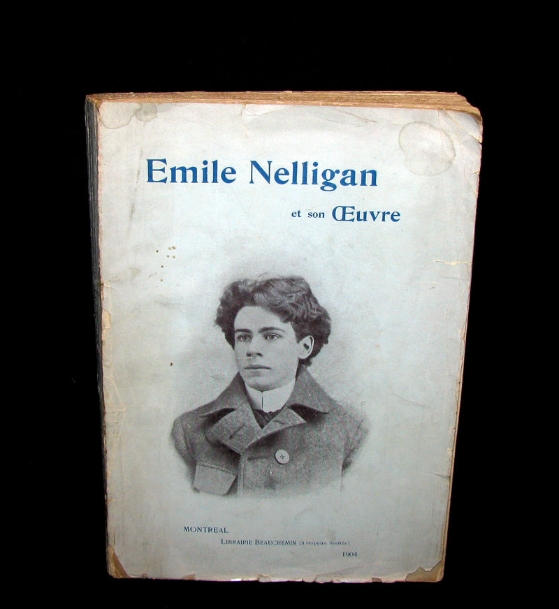1903 Scarce French Book - Émile NELLIGAN et son Oeuvre (DANTIN, Louis) FIRST EDITION in original soft cover binding.