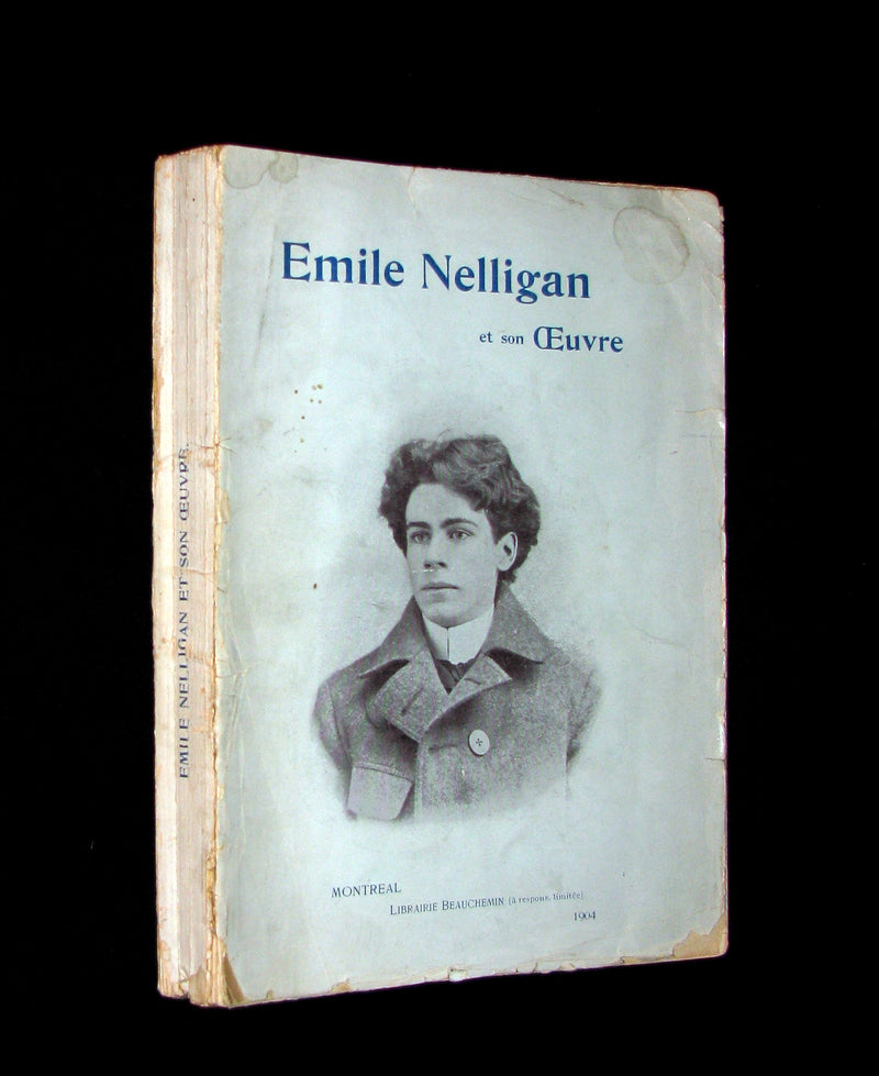 1903 Scarce French Book - Émile NELLIGAN et son Oeuvre (DANTIN, Louis) FIRST EDITION in original soft cover binding.