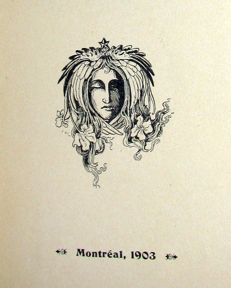 1903 Scarce French Book - Émile NELLIGAN et son Oeuvre (DANTIN, Louis) FIRST EDITION in original soft cover binding.