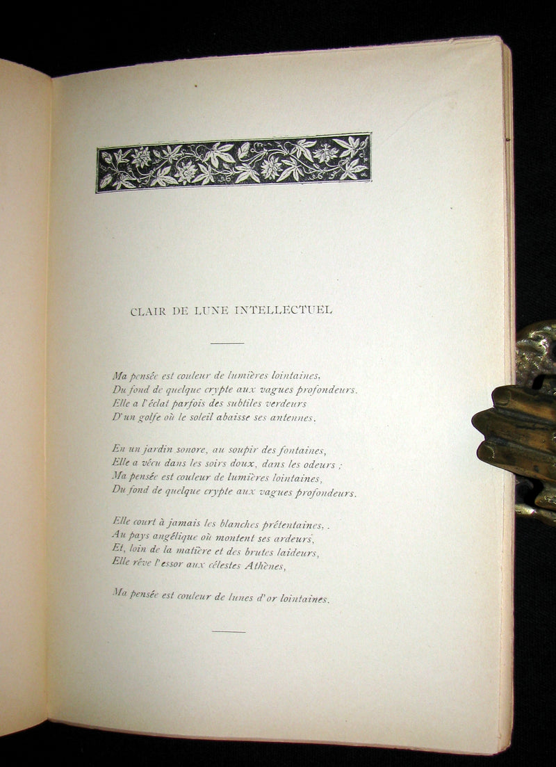 1903 Scarce French Book - Émile NELLIGAN et son Oeuvre (DANTIN, Louis) FIRST EDITION in original soft cover binding.