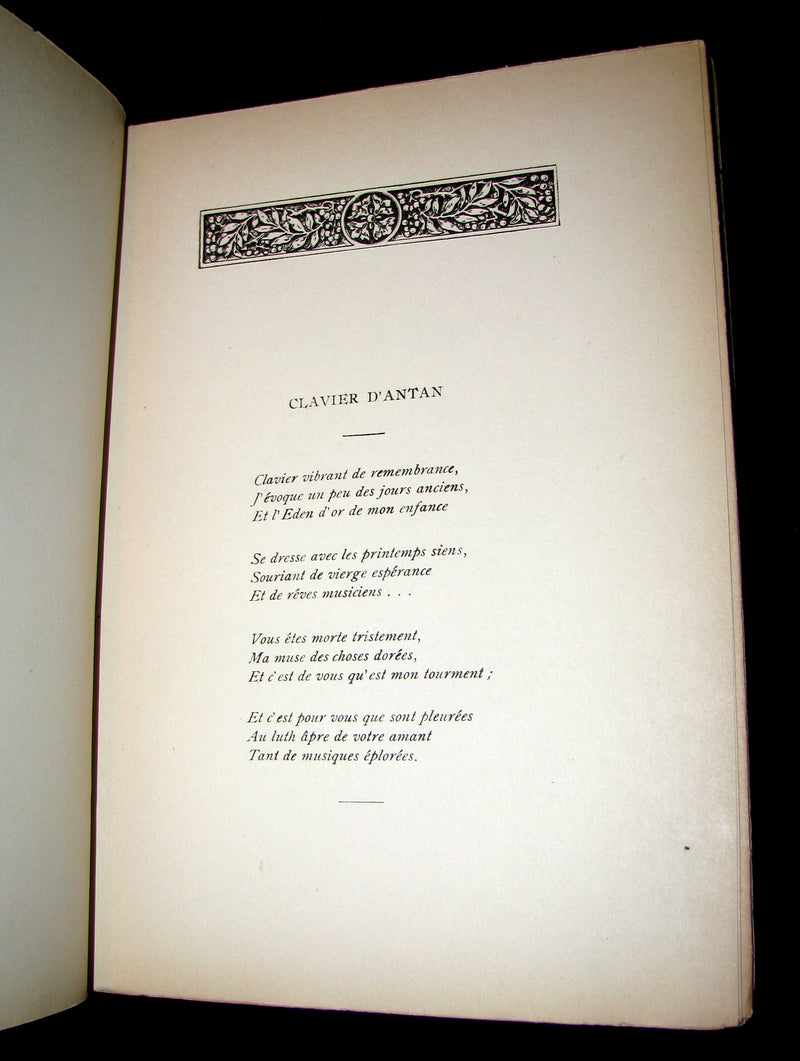 1903 Scarce French Book - Émile NELLIGAN et son Oeuvre (DANTIN, Louis) FIRST EDITION in original soft cover binding.