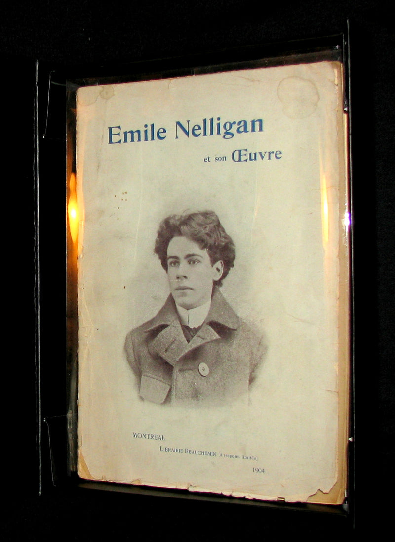 1903 Scarce French Book - Émile NELLIGAN et son Oeuvre (DANTIN, Louis) FIRST EDITION in original soft cover binding.