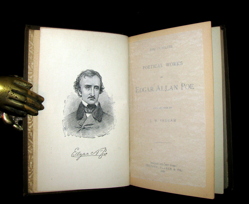 1886 Rare Book - The Complete Poetical Works Of EDGAR ALLAN POE.