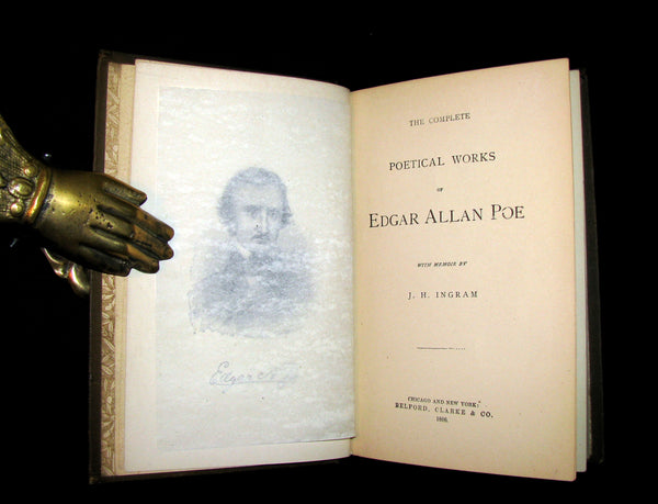 1886 Rare Book - The Complete Poetical Works Of EDGAR ALLAN POE.