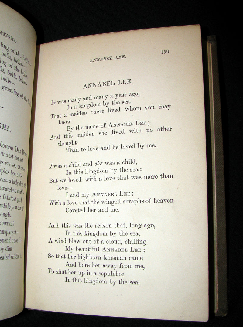 1886 Rare Book - The Complete Poetical Works Of EDGAR ALLAN POE.