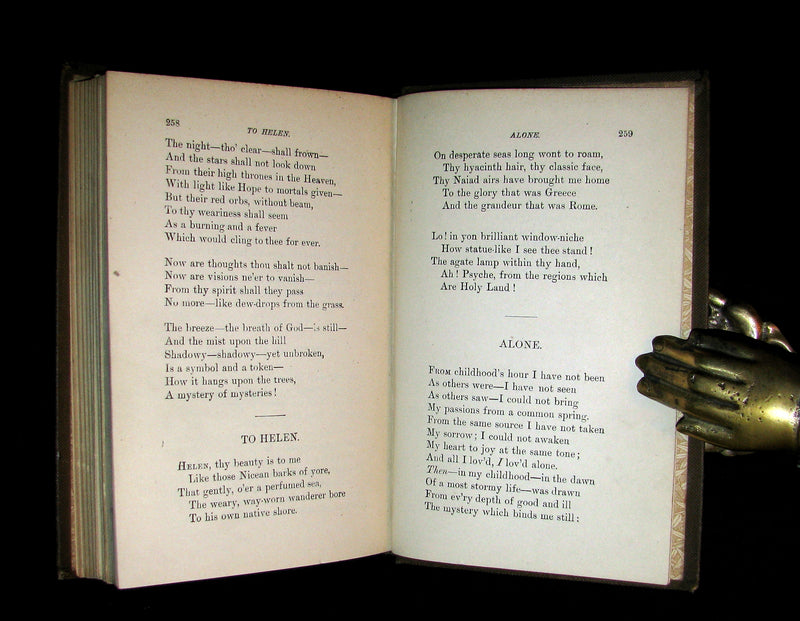 1886 Rare Book - The Complete Poetical Works Of EDGAR ALLAN POE.