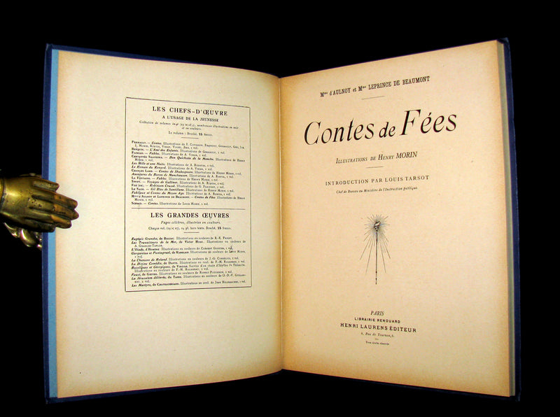 1900 Rare French Book - CONTES DE FÉES - Fairy Tales by The Countess d`Aulnoy and Ms Leprince de Beaumont.