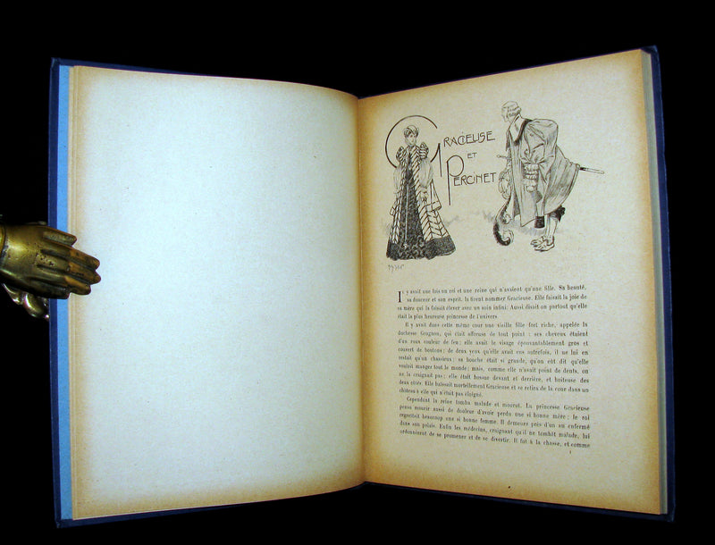 1900 Rare French Book - CONTES DE FÉES - Fairy Tales by The Countess d`Aulnoy and Ms Leprince de Beaumont.