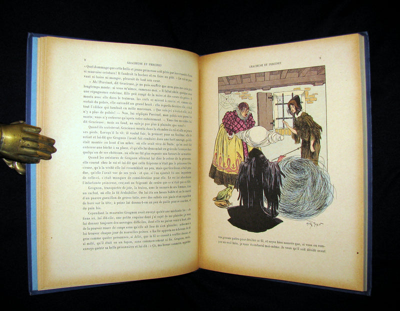 1900 Rare French Book - CONTES DE FÉES - Fairy Tales by The Countess d`Aulnoy and Ms Leprince de Beaumont.