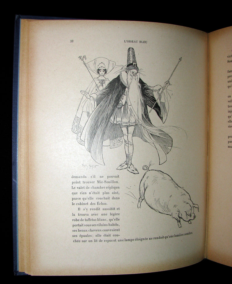 1900 Rare French Book - CONTES DE FÉES - Fairy Tales by The Countess d`Aulnoy and Ms Leprince de Beaumont.