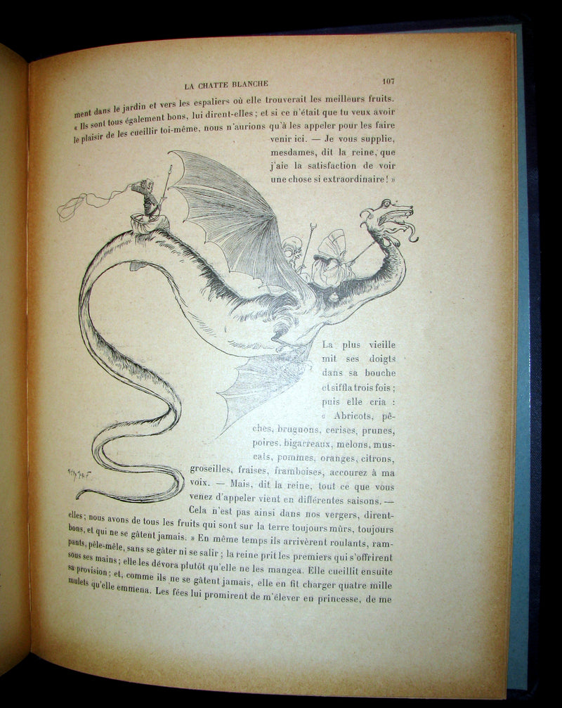 1900 Rare French Book - CONTES DE FÉES - Fairy Tales by The Countess d`Aulnoy and Ms Leprince de Beaumont.