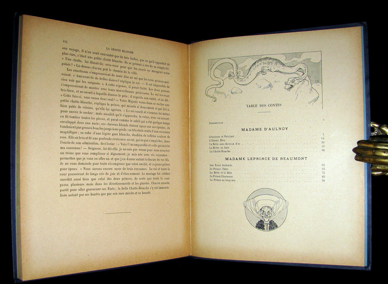 1900 Rare French Book - CONTES DE FÉES - Fairy Tales by The Countess d`Aulnoy and Ms Leprince de Beaumont.