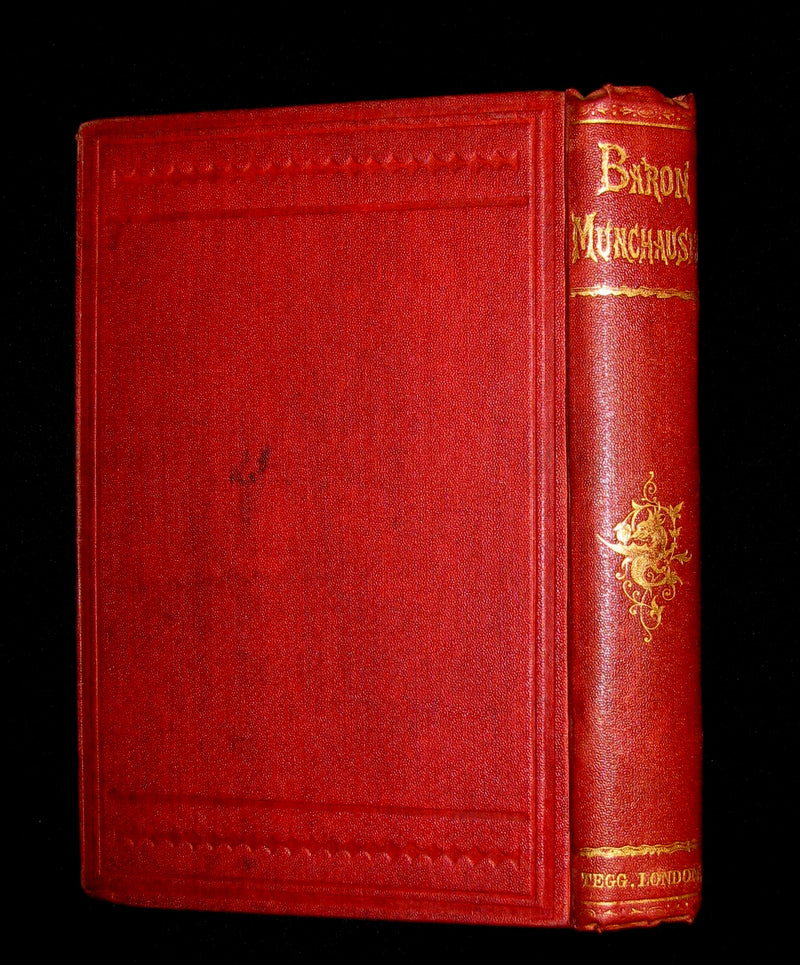 1868 Rare Book - The Travels and Surprising Adventures of Baron MUNCHAUSEN. Illustrated by Cruikshank.