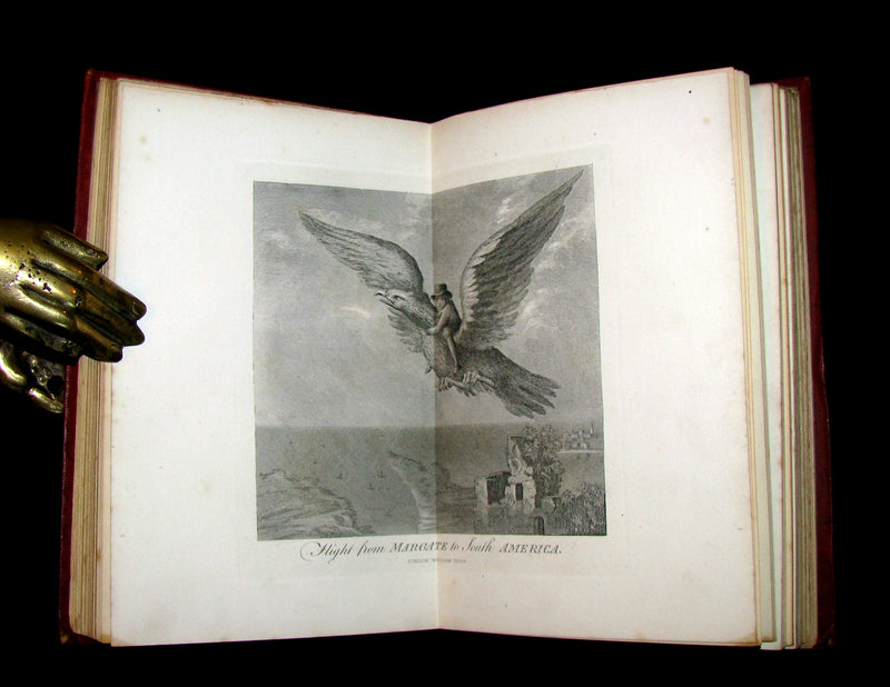 1868 Rare Book - The Travels and Surprising Adventures of Baron MUNCHAUSEN. Illustrated by Cruikshank.