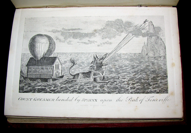 1868 Rare Book - The Travels and Surprising Adventures of Baron MUNCHAUSEN. Illustrated by Cruikshank.