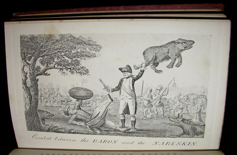 1868 Rare Book - The Travels and Surprising Adventures of Baron MUNCHAUSEN. Illustrated by Cruikshank.