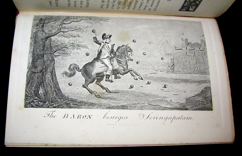 1868 Rare Book - The Travels and Surprising Adventures of Baron MUNCHAUSEN. Illustrated by Cruikshank.