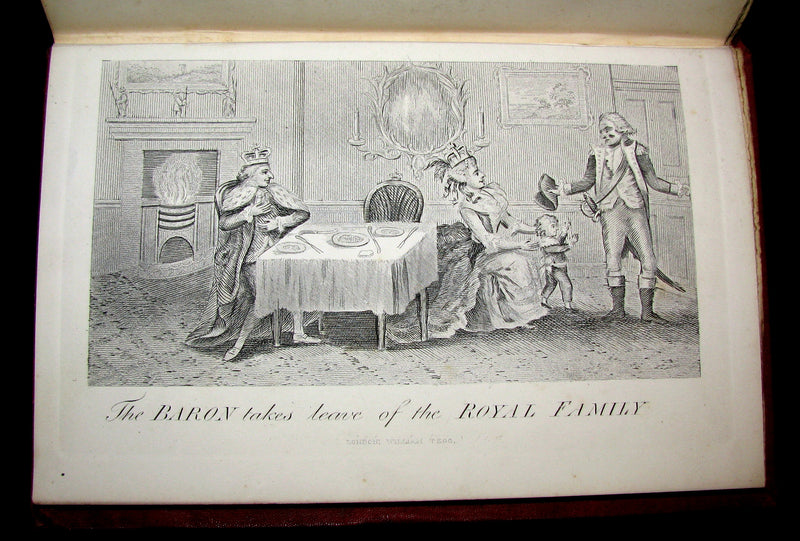 1868 Rare Book - The Travels and Surprising Adventures of Baron MUNCHAUSEN. Illustrated by Cruikshank.