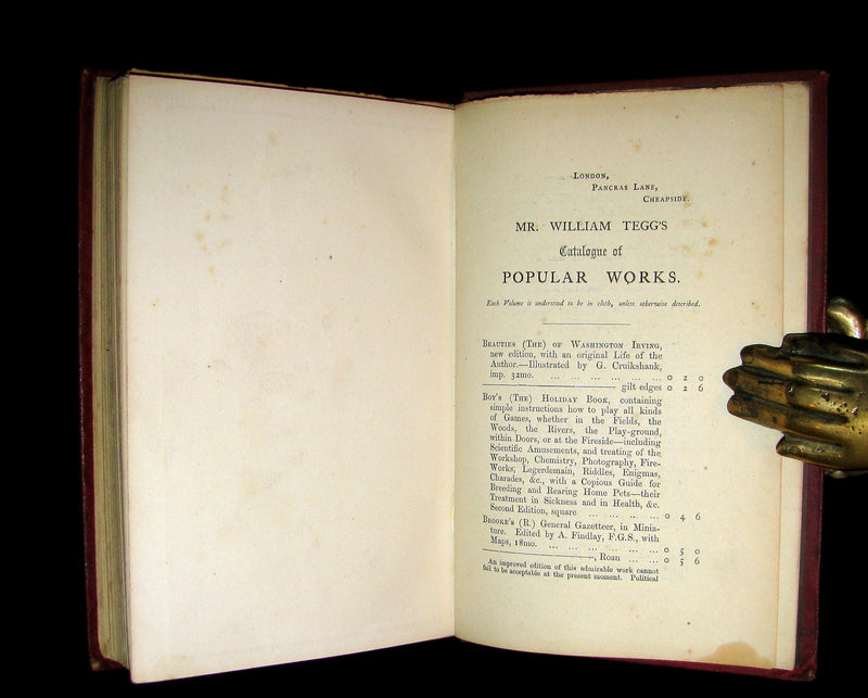 1868 Rare Book - The Travels and Surprising Adventures of Baron MUNCHAUSEN. Illustrated by Cruikshank.